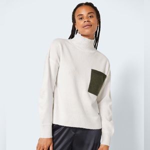 Noisy May High Neck Knitted Pullover - XL